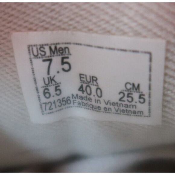 Vans Shoes Mens 7.5 Sneakers Era Skate Logo Casual Canvas Red White Active Sport - Picture 8 of 14